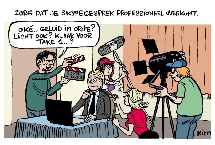 5 tips om professioneel over te komen tijdens een online interview-image